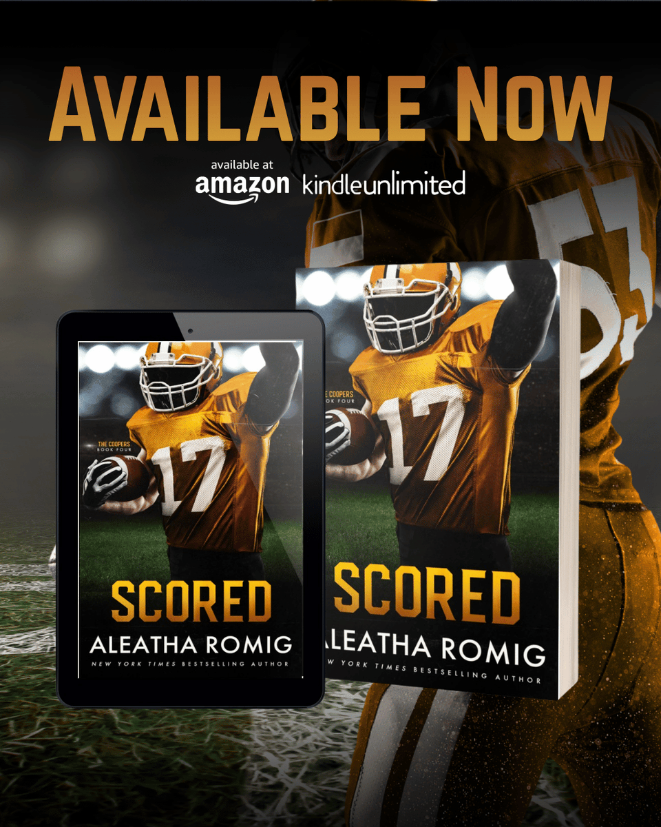 MSnB_jasmine's tweet photo. 🏈🏈🏈OUT NOW!🏈🏈🏈

The biggest play of their lives isn't on the field... it's for their forever.

SCORED (The Coopers, #4) by Aleatha Romig is #outNOW! #sportromance @WildfireMarket1 

Grab yours TODAY → https://t.co/xbYAiy1OMo https://t.co/zrcJJxokns