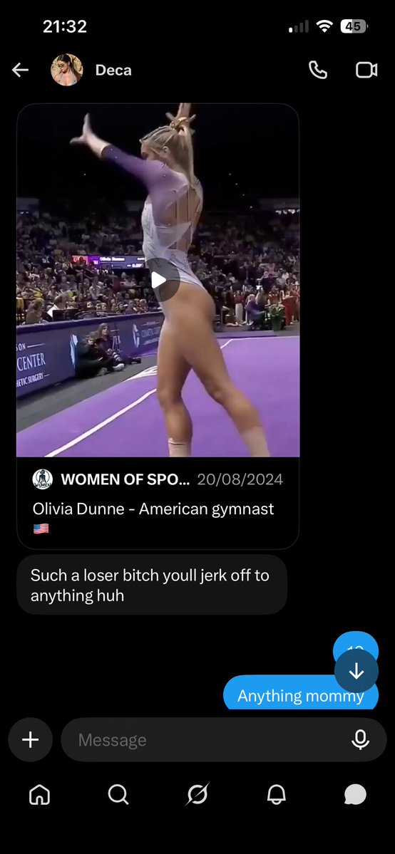 cursed_battler's tweet photo. I got destroyed by @Deca1499305 in a long back and forth battle 

I ended up in such a weak state for Livvy’s hot gymnast body and I was susceptible to anything he wanted 

I submit for you over and over and over and beg for permission to cum for Mommy Livvy 

#wankbattle https://t.co/5f5GtxaVxP