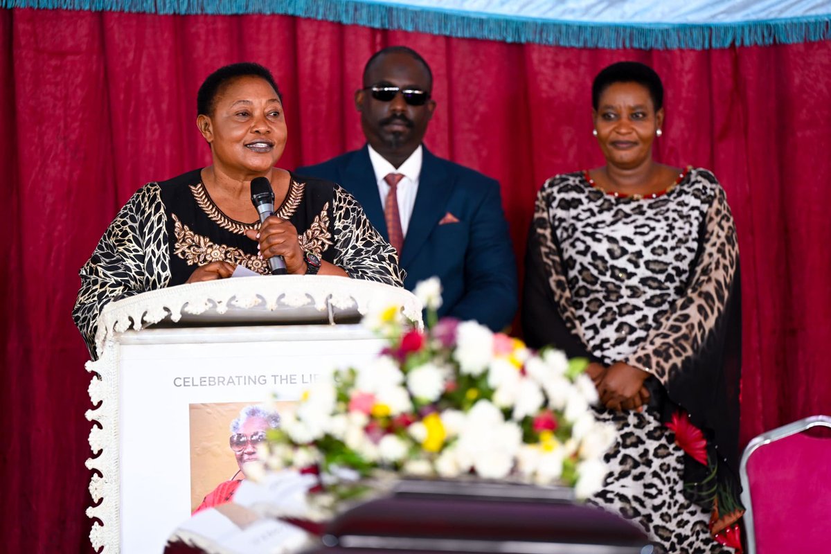 millybabalanda's tweet photo. Today, I joined mourners in Busabala to pay our last respects to the late, Maama Gladys Nabbosa Jingo, the beloved mother of the former Mayor of Entebbe Municipality, Hon. Stephen Kabuye.

I conveyed deepest sympathies and heartfelt condolences from His Excellency President Yoweri Kaguta Museveni, the First Lady and Minister of Education and Sports, Maama Janet Kataaha Museveni, the Permanent Secretary of the Office of the President, Hajji Yunus Kakande, and the entire staff of the Office of the President to the bereaved family.

I also, on my own behalf and on behalf of the SDA Busoga Field, expressed sincere condolences to the family, friends, and the entire SDA fraternity for this great loss.

Maama Gladys was a devout SDA church member whose faith, service, and maternal guidance touched many lives.

I cautioned mourners to pay keen attention to their health, to visit hospitals regularly for medical check-ups, and to take deliberate steps to safeguard their lives against preventable diseases.

During the funeral service, I also took the opportunity to sensitise mourners about government wealth-creation programmes aimed at improving household incomes.I encouraged families to embrace initiatives such as the Parish Development Model (PDM), Emyooga, Operation Wealth Creation (OWC), and the Four-Acre Model farming concept as sustainable pathways out of poverty.

We thank God for the gift of life she lived, may the Almighty comfort the family during this difficult time.

"The Lord is close to the brokenhearted and saves those who are crushed in spirit." – Psalms 34:18

May Maama Gladys Nabbosa Jingo's soul rest in eternal peace.

For God and my country!