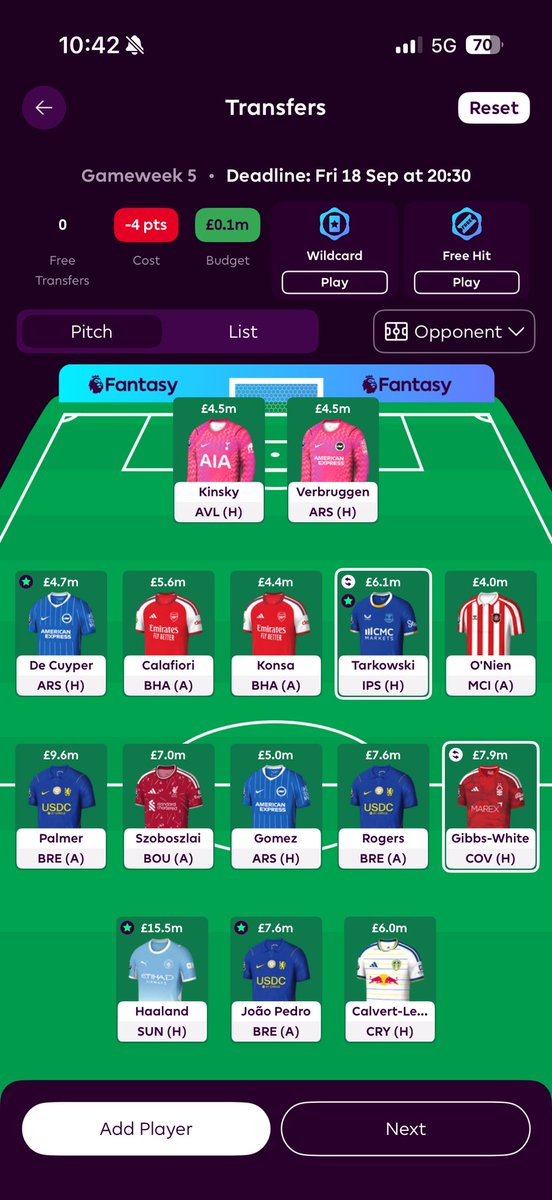 LFCHIMA's tweet photo. @LetsTalk_FPL Would you take the hit or would you free hit or only one of the transfers? https://t.co/U3PdNEjDAe