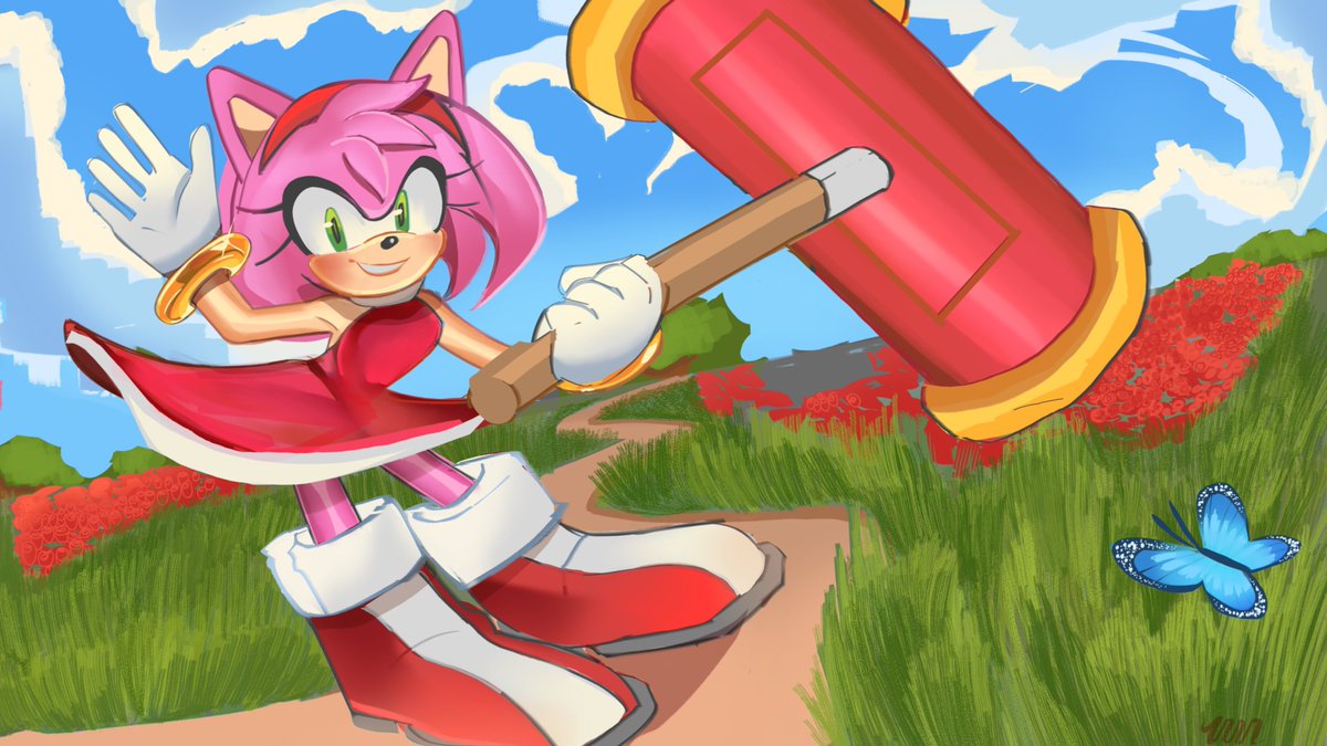 Vivilight55's tweet photo. Amyyyyyy 🌷 #sonicthehedgehogㅤㅤㅤ https://t.co/LXhGS3z4cq