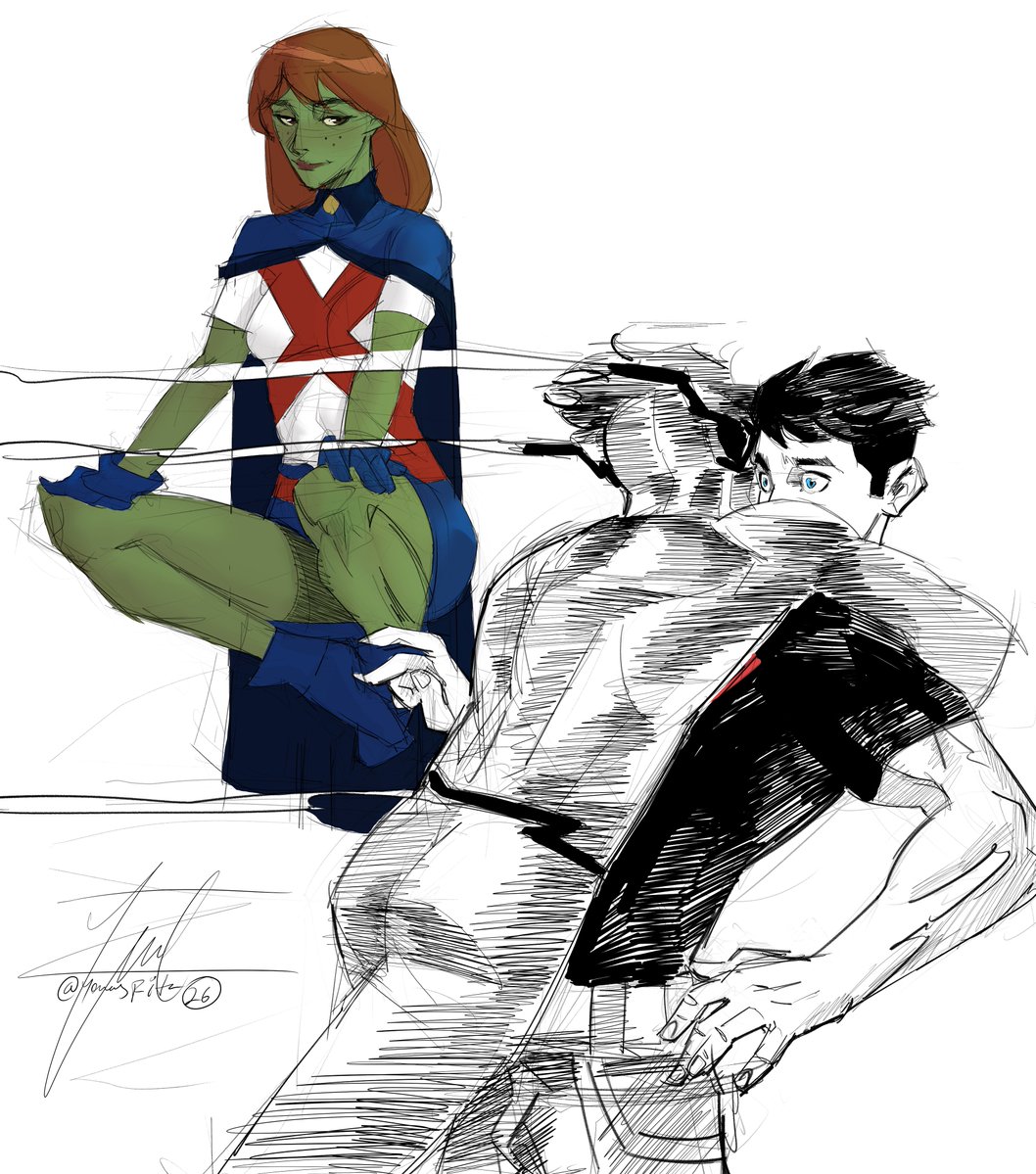 YonasFita's tweet photo. Young Justice sketch #1 https://t.co/U0mSKabf0a