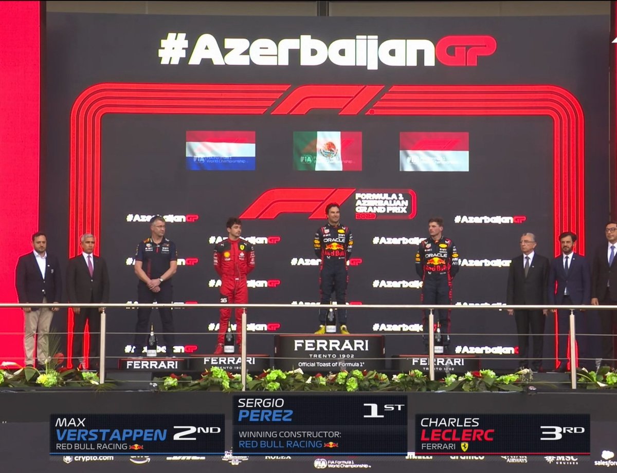 leclercsletters's tweet photo. charles stealing max's podium position and the graphics team being confused as fuck while max just allowed it😭😭 https://t.co/V47Rz1eN5D