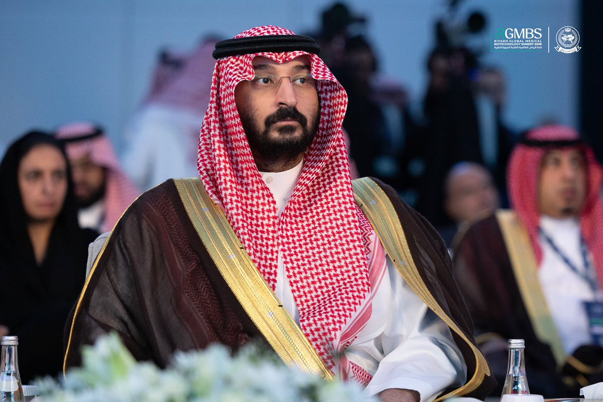 sanggovsa's tweet photo. برعاية كريمة من سمو #ولي_العهد
سمو وزير الحرس الوطني 
الأمير #عبدالله_بن_بندر يفتتح "قمة الرياض العالمية للتقنية الحيوية الطبية" في نسختها الرابعة. 

#وزارة_الحرس_الوطني 
#RGMBS2026 https://t.co/UQc0RuIxou