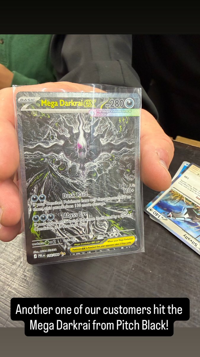 thepikapickss's tweet photo. Another pull from pitch black booster box🔥

Pitch black booster box $150 each https://t.co/2KhR0JpcaE