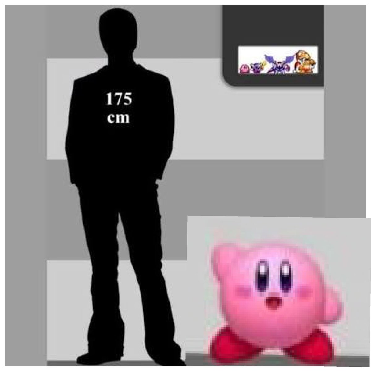 Dazmyy's tweet photo. @Mahokabii Nah I always imagined Kirby being this size compared to a human https://t.co/uVpoJpLWZP