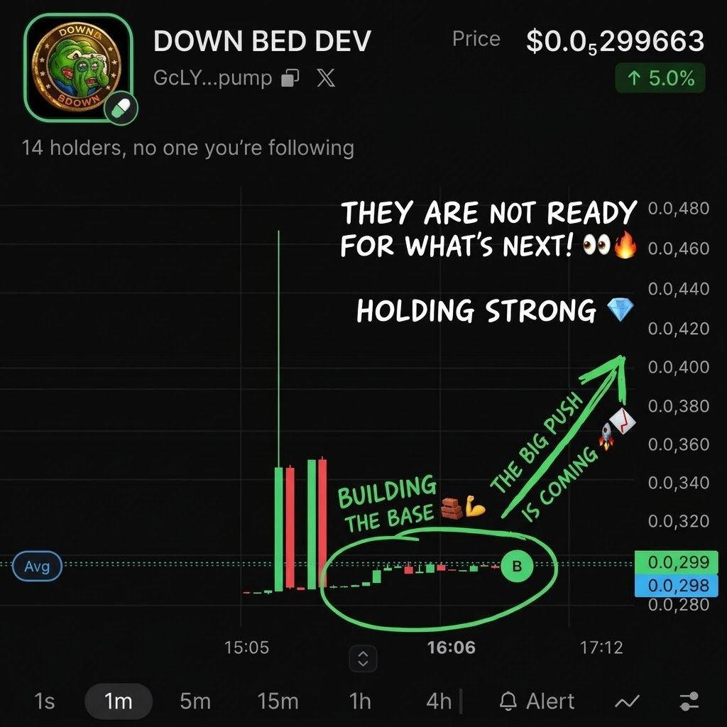downbad_cooks's tweet photo. @aminasolana Building a rock-solid base. 🧱📈
Jeets are out, supply is locked, and the floor is set. Smart money buys the accumulation before the green candles hit.
Grab your $DOWN before the next leg up! 🚀💎
CA: GcLYeT1ehBvtMbLPSPWBnozqLuxvqcGMjasb9Rktpump https://t.co/hZClYROLtX