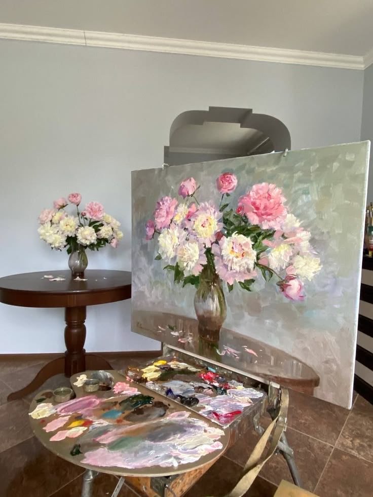 Lyra2rwz's tweet photo. A little beauty captured on canvas. 🌸🎨 Soft colors, delicate petals, and countless brushstrokes coming together to create something timeless. Art has a way of turning simple moments into something we can keep forever. 🖌️✨ #Art #FloralArt #Painting #ArtistOnX https://t.co/s8x7ImxBcm