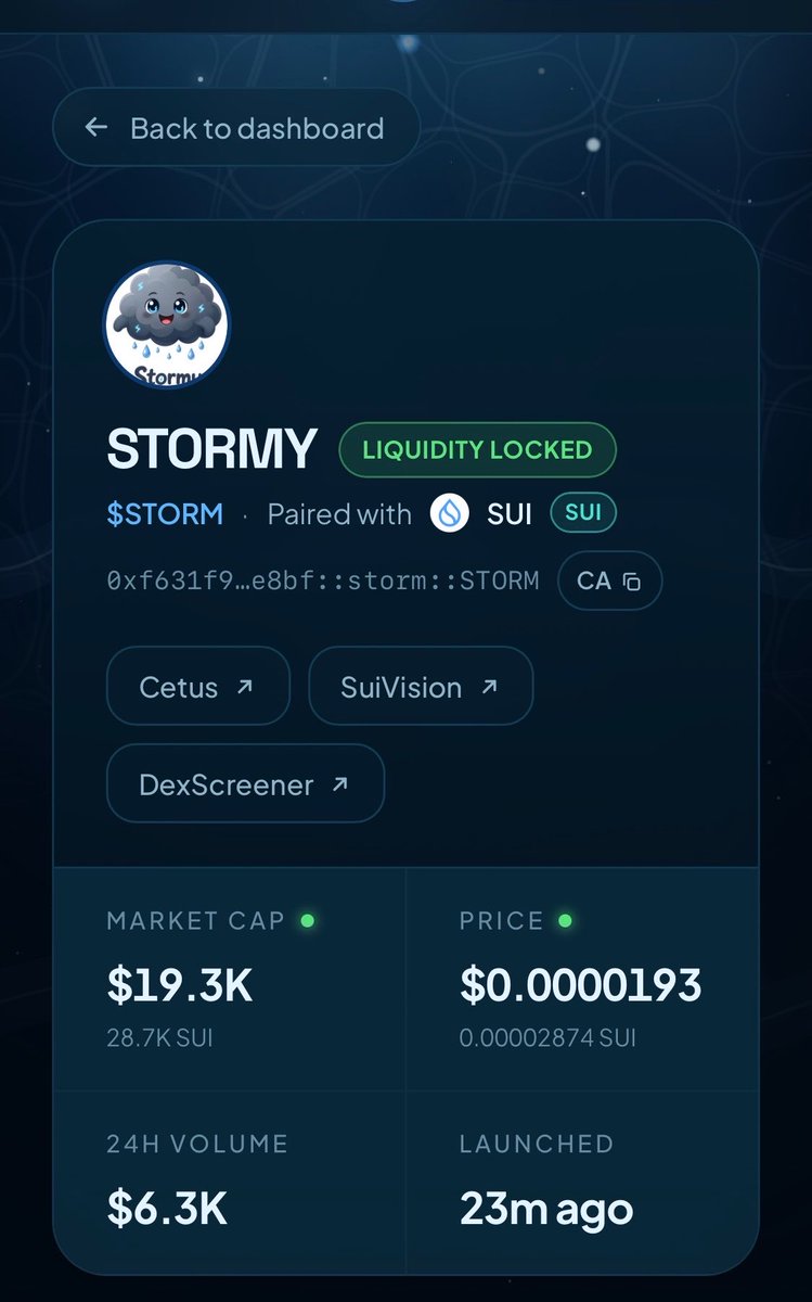 Im_patron's tweet photo. So I ape this at very low MC, might do numbers from here. 

It’s the @maelstromdotxyz mascot the new launchpad on SUi 

CA : 0xf631f902e31d96fa8fcb37a68a0ed6aa6d28ebb4afc5a3178365aff704a1e8bf::storm::STORM

DYOR / NFA : 
Trading bot to use : https://t.co/KouUCCGfXO https://t.co/5DeyNq2xEH