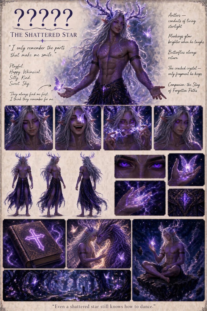 JaysSimmon's tweet photo. Enjoy my Main O.C. 😊 I added age progression and different tidbits depending on stage of life. As a side note the characters name will remain unknown even by me…for some reason I refuse to name him quite yet…lol https://t.co/7HdOWmEccz