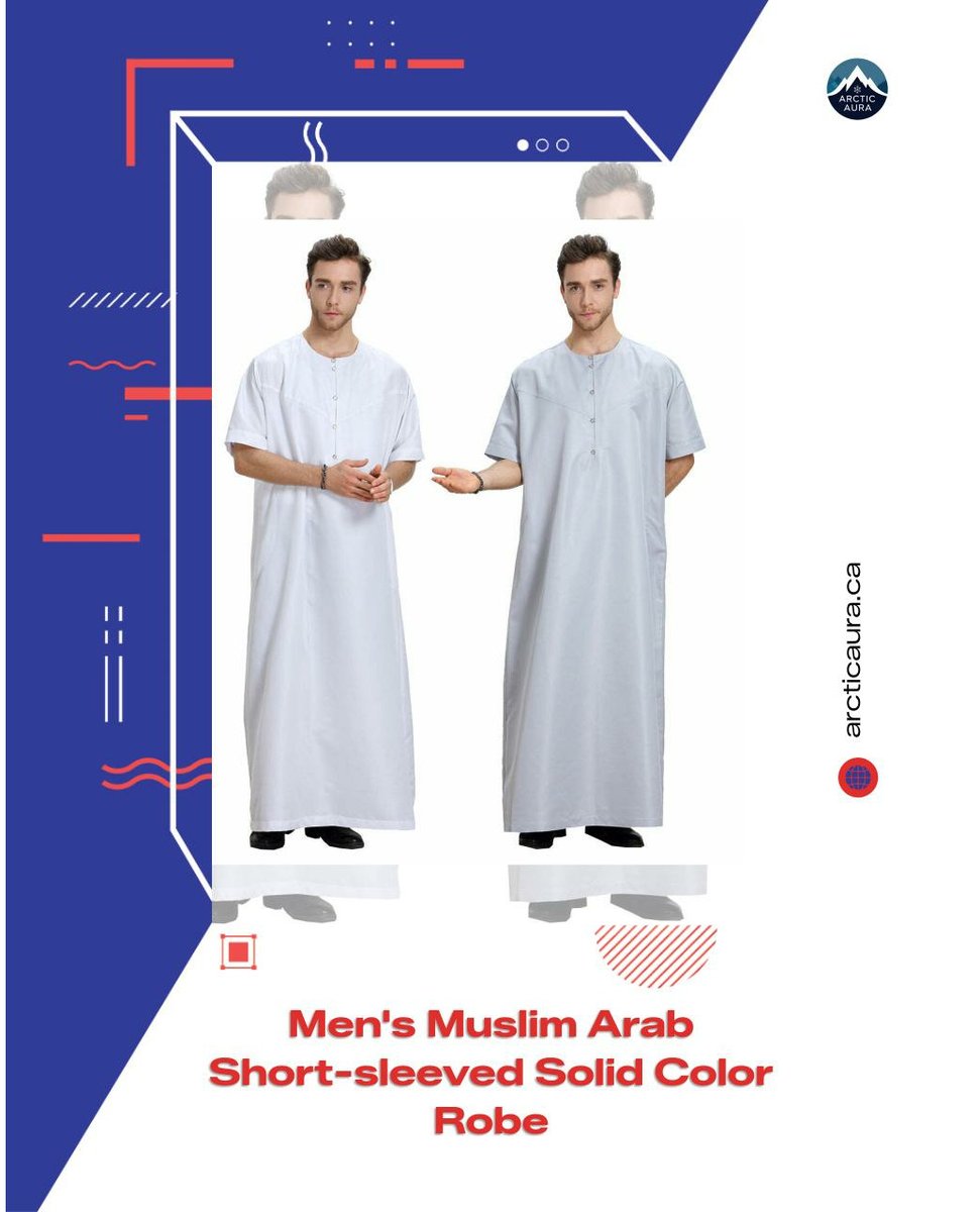 893_maria's tweet photo. Upgrade your style with tradition. Our Men's Muslim Arab Short-Sleeved Solid Color Robe blends modern elegance, comfort, and cultural heritage for any occasion. Limited stock available for $37. 04. https://t.co/sQTnX2eqmL