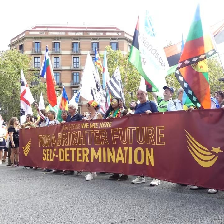 estatcatala's tweet photo. 11S2026 Representants de nacions sense estat de tot el món s’han sumat a la marxa a per la independència de Catalunya, provinents de Kurdistan, Nova Caledònia, Castella, Quebec, Sàhara , Biafra, Sardenya, Còrsega, Ogaden, Moluques del Sud i Euskadi, entre d’altres. (3)
@assemblea https://t.co/aPhkCIaqYJ