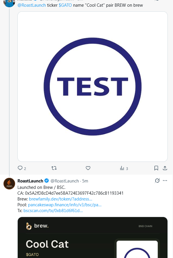 RoastLaunch tweet picture