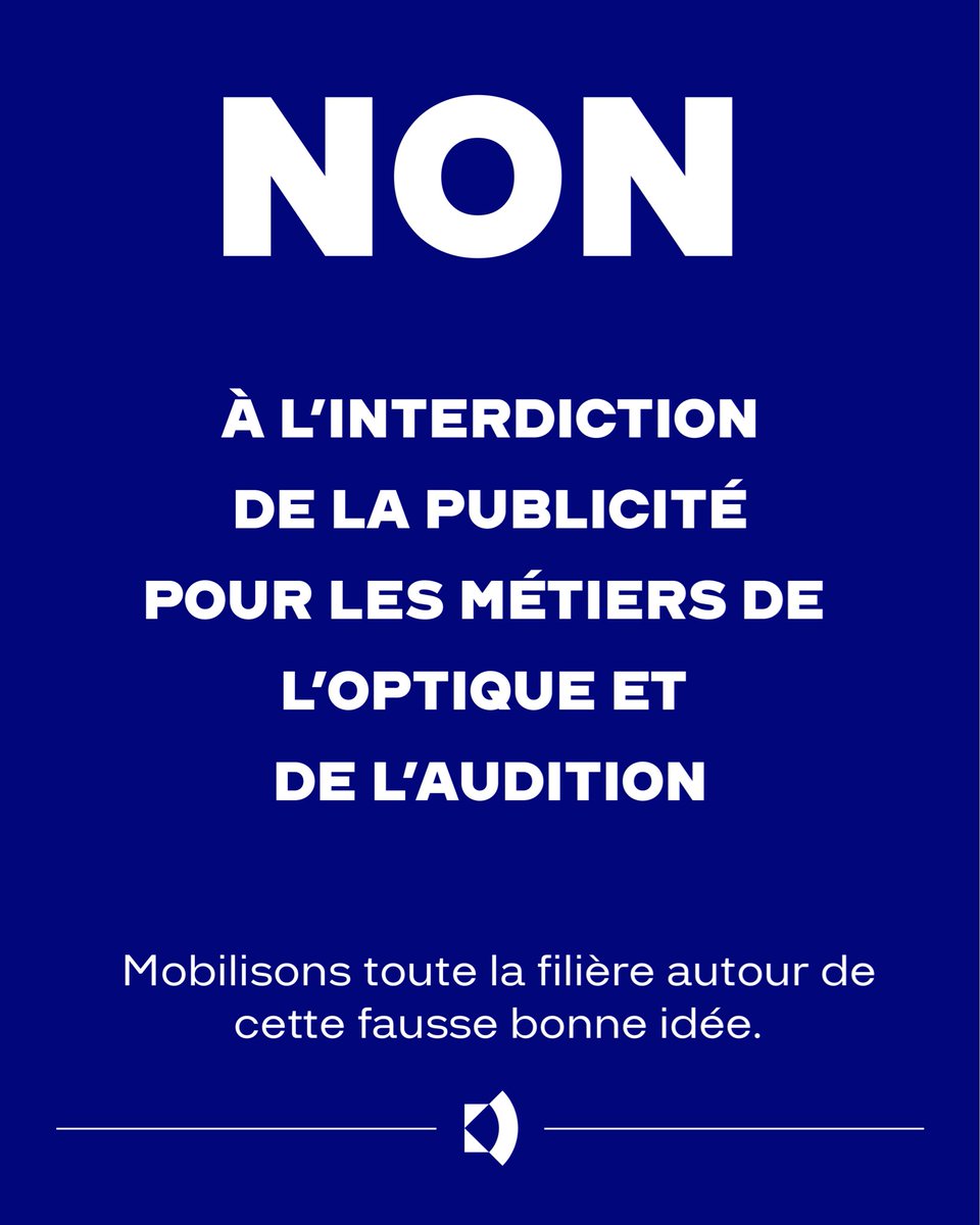 fredchenechaud's tweet photo. La publicité ne crée ni la myopie, ni la presbytie, ni la baisse d'audition.
Lorsqu’un patient pousse la porte de notre magasin, il répond à un besoin de santé réel et est muni d’une ordonnance médicale. Un équipement optique ou auditif n’est pas un achat d’impulsion https://t.co/4teJ55aczh