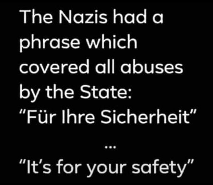 gabbym34's tweet photo. @KatieMiller For your safety is never for your safety.  So many examples throughout history as recently as 5 years ago.  Have we learned nothing... https://t.co/lSp0tyW5Yr