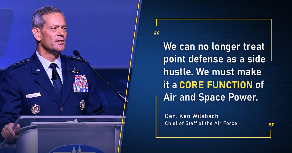 usairforce's tweet photo. .@OfficialCSAF at @AFA_Air_Space's #AFANational today https://t.co/43bGjbmUEa