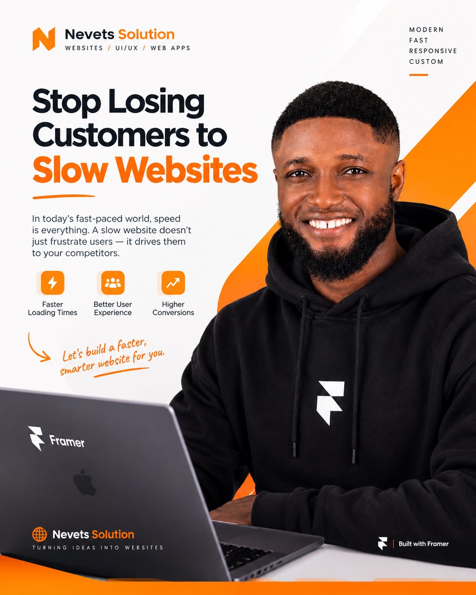 Im_Nevets_'s tweet photo. A customer needs HVAC service.

They click your website.

It loads slowly.

They leave.

Website speed matters, especially when customers need help urgently.

Don't give them a reason to call your competitor.

#HVAC #WebsiteSpeed #WebDesign #LeadGeneration #HVACBusiness https://t.co/dHyGk1JIkV