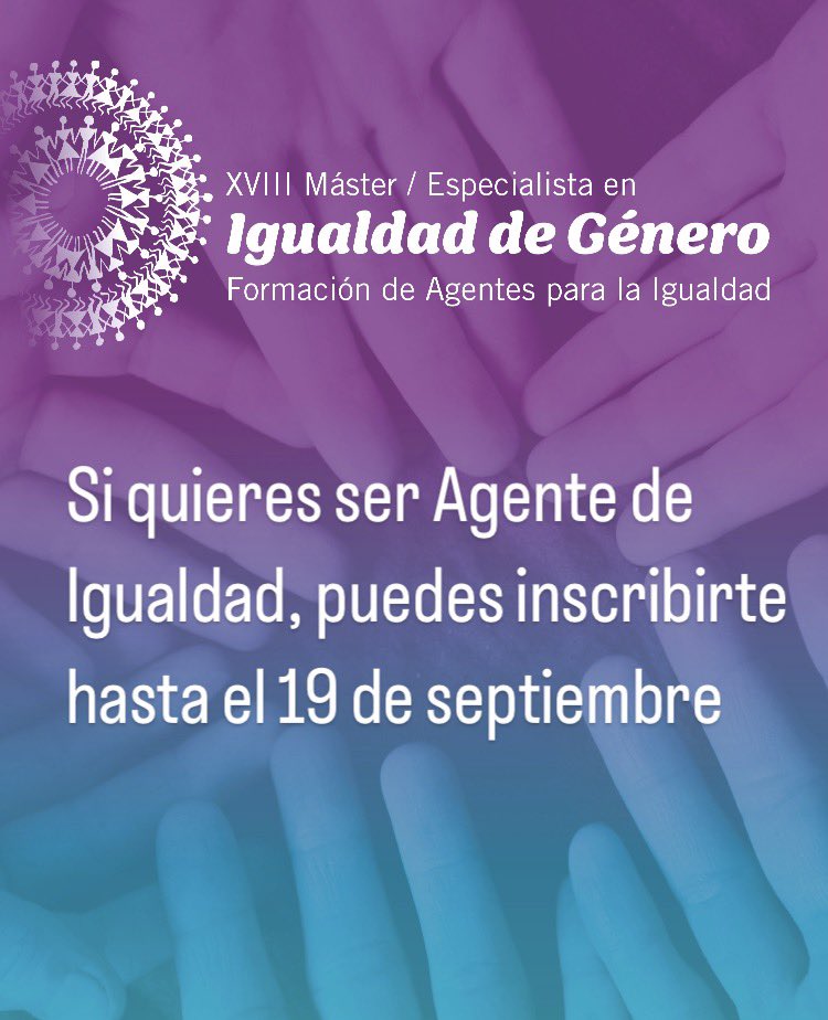 MIgualdadUCLM's tweet photo. Inscripción aquí:
https://t.co/dDjn6vQCqx

@Udelaruy
@Unicoop.Cancun
 @cooperativasubte
@uclm_es
#mujeres #igualdad #mastergenero
#masterdegenero #formacion #universidad https://t.co/sBjPHz3yTY