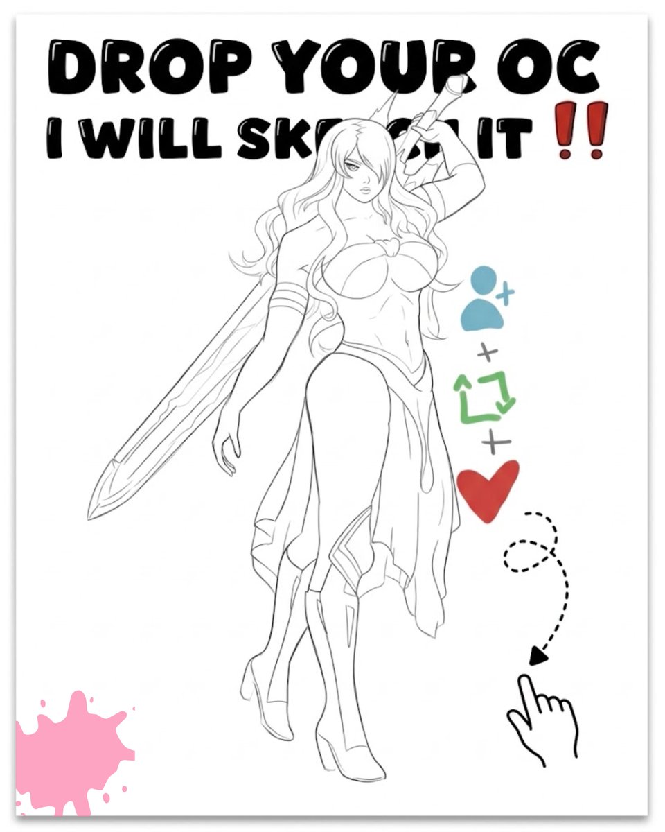 Aquariusvt12's tweet photo. Im super excited to see your OCs and also its sketch 😍🤗Hurry up and send your OCs I can’t wait to see them

#OCArt #FreeSketch #VTuber https://t.co/ets40QXiRH