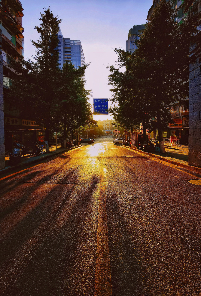 3J6UfJiLfD4ATZD's tweet photo. Calle al mediodía, el sol se filtra entre los edificios y crea sombras que bailan en el suelo. Un momento simple que hace que el corazón se llene de calma. https://t.co/i0TnGwv9zL