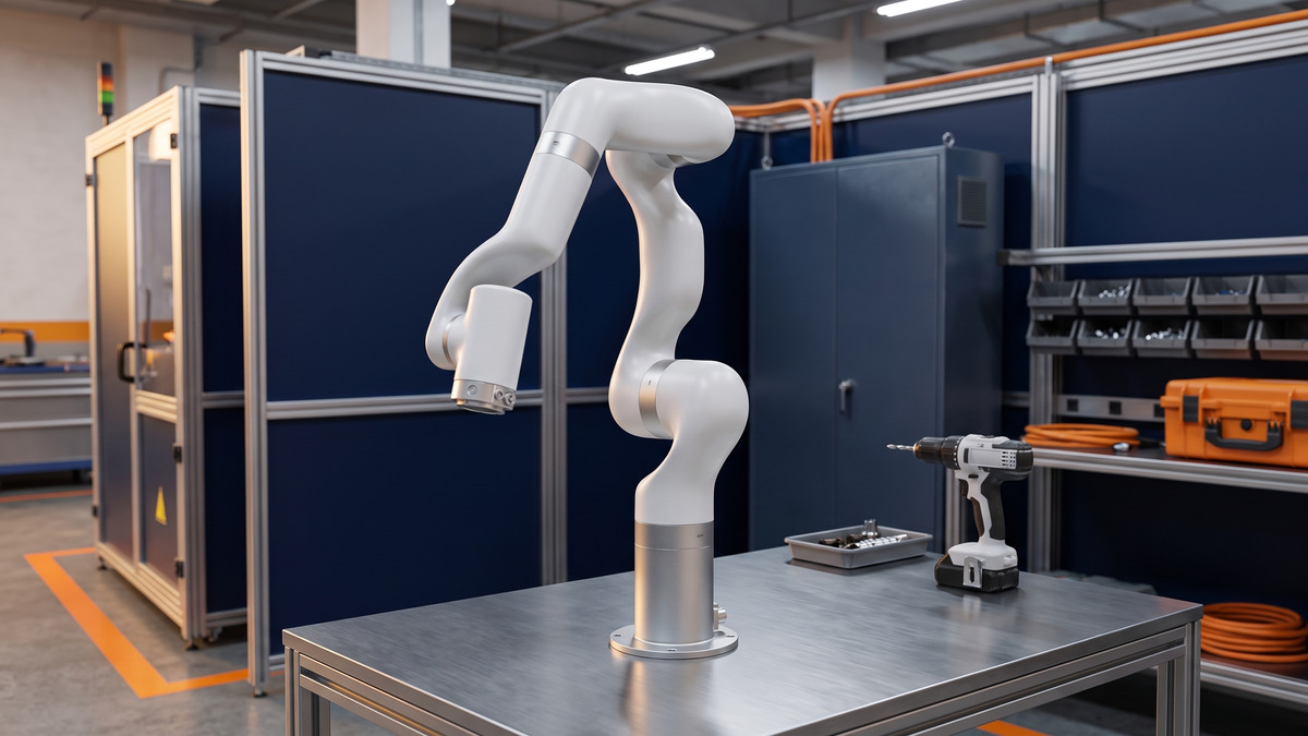 RobotShop's tweet photo. Six axes tells you an arm can reach a pose. Reach, payload and repeatability tell you the cell closes.

UFACTORY 850: 850 mm, 5 kg, 0.02 mm, 1000 mm/s. Safeguard stop built in, ROS ready.

https://t.co/1me4Jz6JEt

Image: AI illustration.

#Robotics #Automation https://t.co/KiQicqTRiU