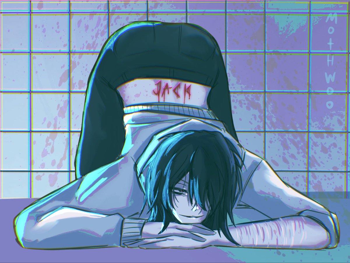 Mothdrowned's tweet photo. Might end up deleting this #jeffthekiller #eyelessjack #creepypasta https://t.co/IAY6mCgcR1