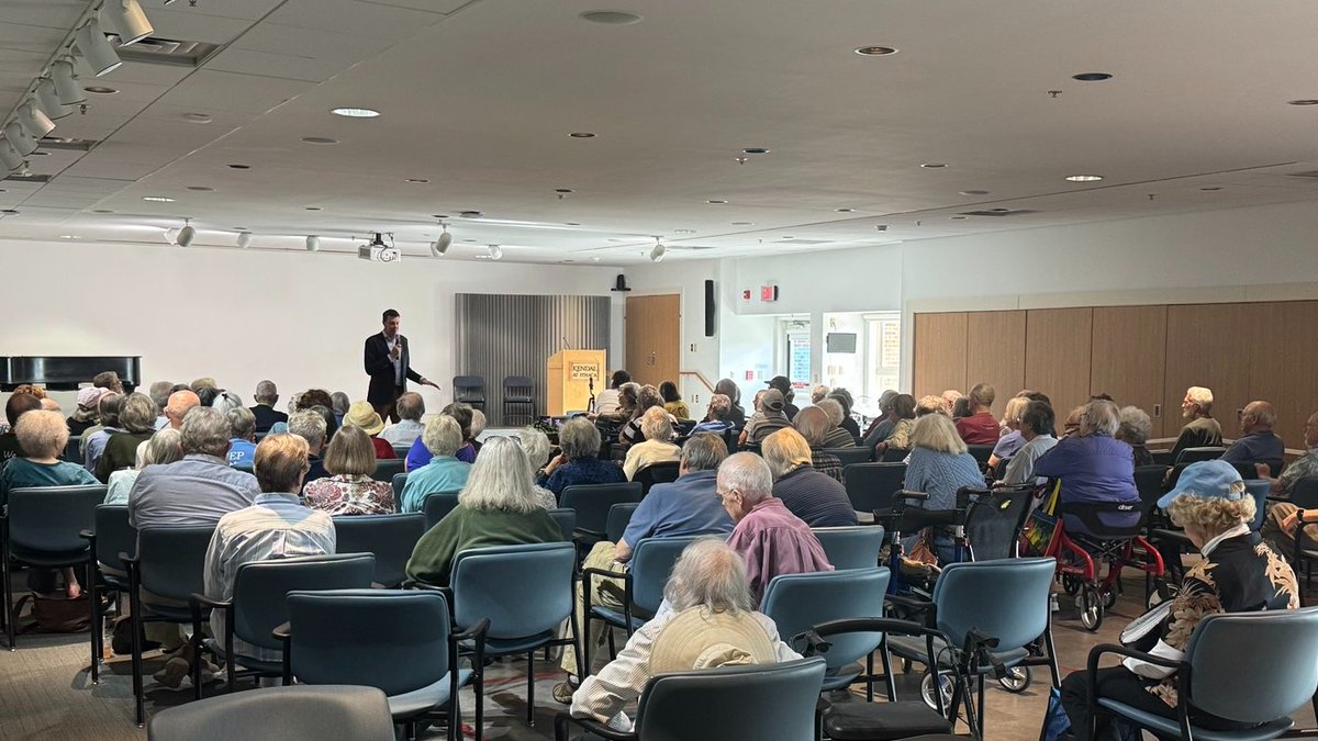 JoshRileyUE's tweet photo. Great conversation at Kendall Senior Living! Really appreciated the chance to hear directly from residents, answer questions, and talk about what we’re fighting for here in Upstate. Thanks for having me! https://t.co/PzxGN8naVe