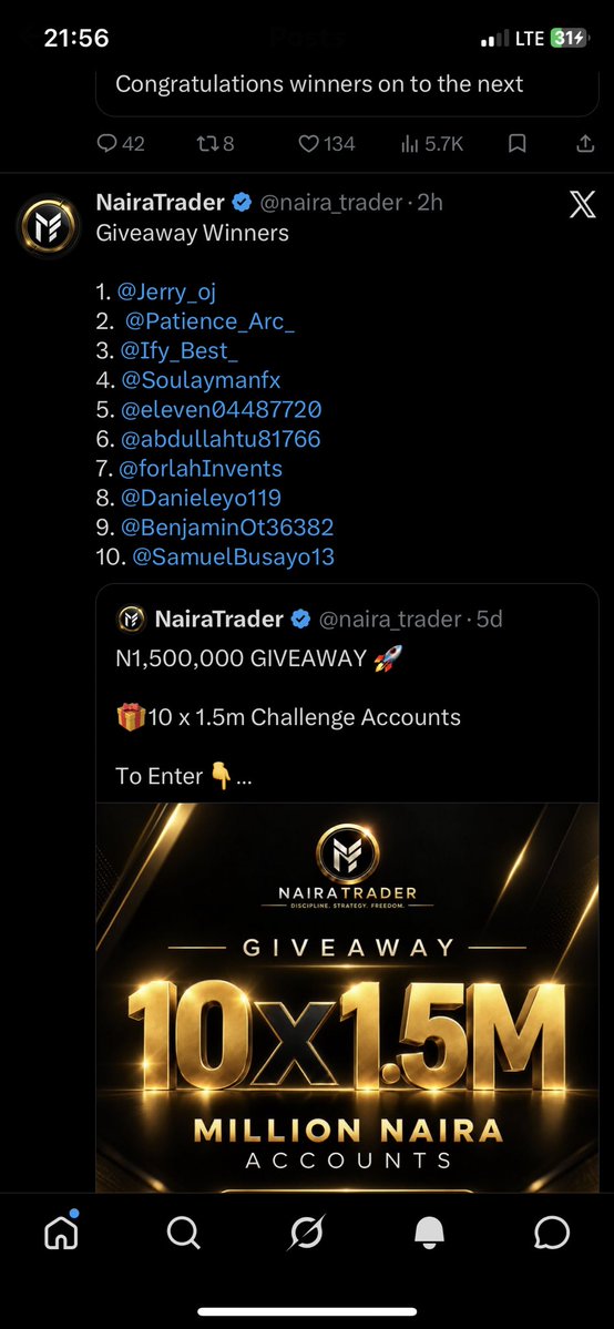 SHILO_trades's tweet photo. @naira_trader lost this round again I have been following you guys since last year 
I know one day I’ll win this🥲 https://t.co/1sLYCnUdTy