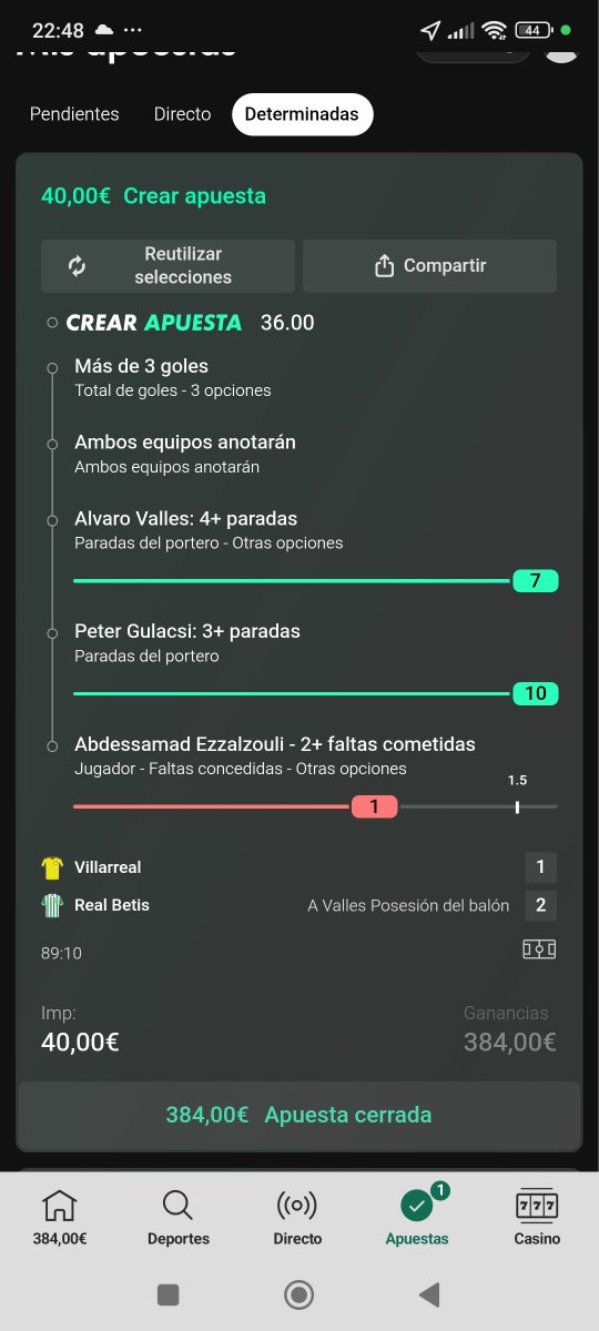 LuisDanielZam15's tweet photo. Bueno un X10 no está mal se hubiera dado perfectamente si no llega a ser por las paradas de los porteros, pero bueno seguimos sumando 🍀🫰 https://t.co/DmurkrBDnJ