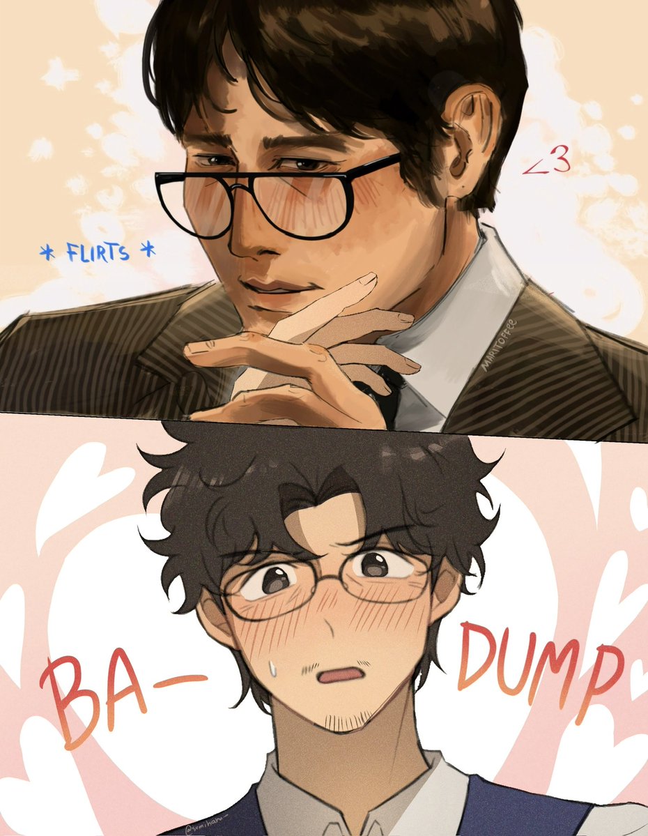 maritoffee's tweet photo. yummm you kinda cooked w this one nik, we love those professors 
@sumiharuz collab 💕
#inhun https://t.co/JCpoZToi6k