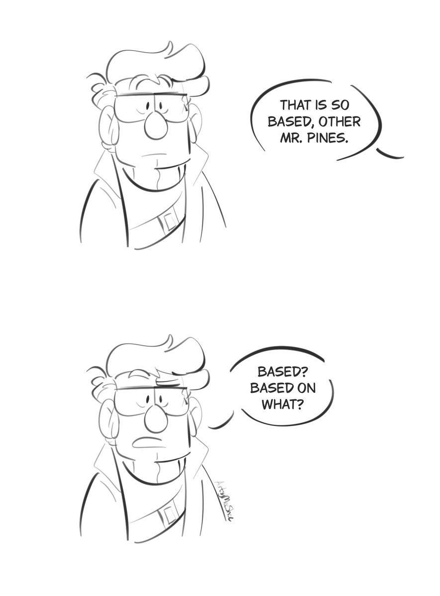 artsymeeshee's tweet photo. Another episode of old man vs. the youth’s language 

#GravityFalls #gravityfallsfanart https://t.co/RGx59HEgtZ