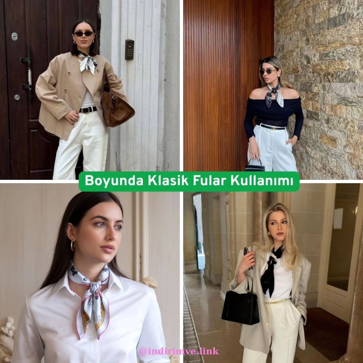 trinicalero's tweet photo. Kızlar, bu sezon fularlar her yerde! Boyunda, saçta, çantada, kemer olarak... Tek bir fularla kombinin havası anında değişiyor. Ben en çok saçta kullanımını seviyorum. Siz hangisini tercih ediyorsunuz? https://t.co/DHy1acQPt0