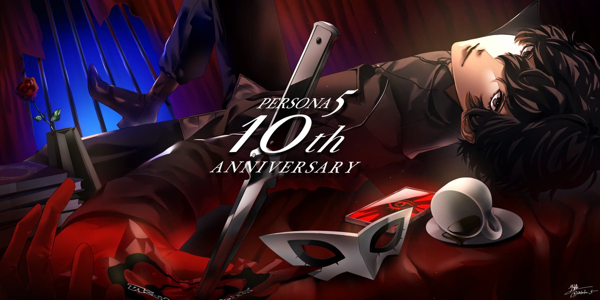 chikaku_5's tweet photo. 「ペルソナ5」10周年おめでとうございます！
ペルソナに出会うきっかけを作ってくれた作品、これからもずっと大好きです！ https://t.co/UBa3sHBnHo