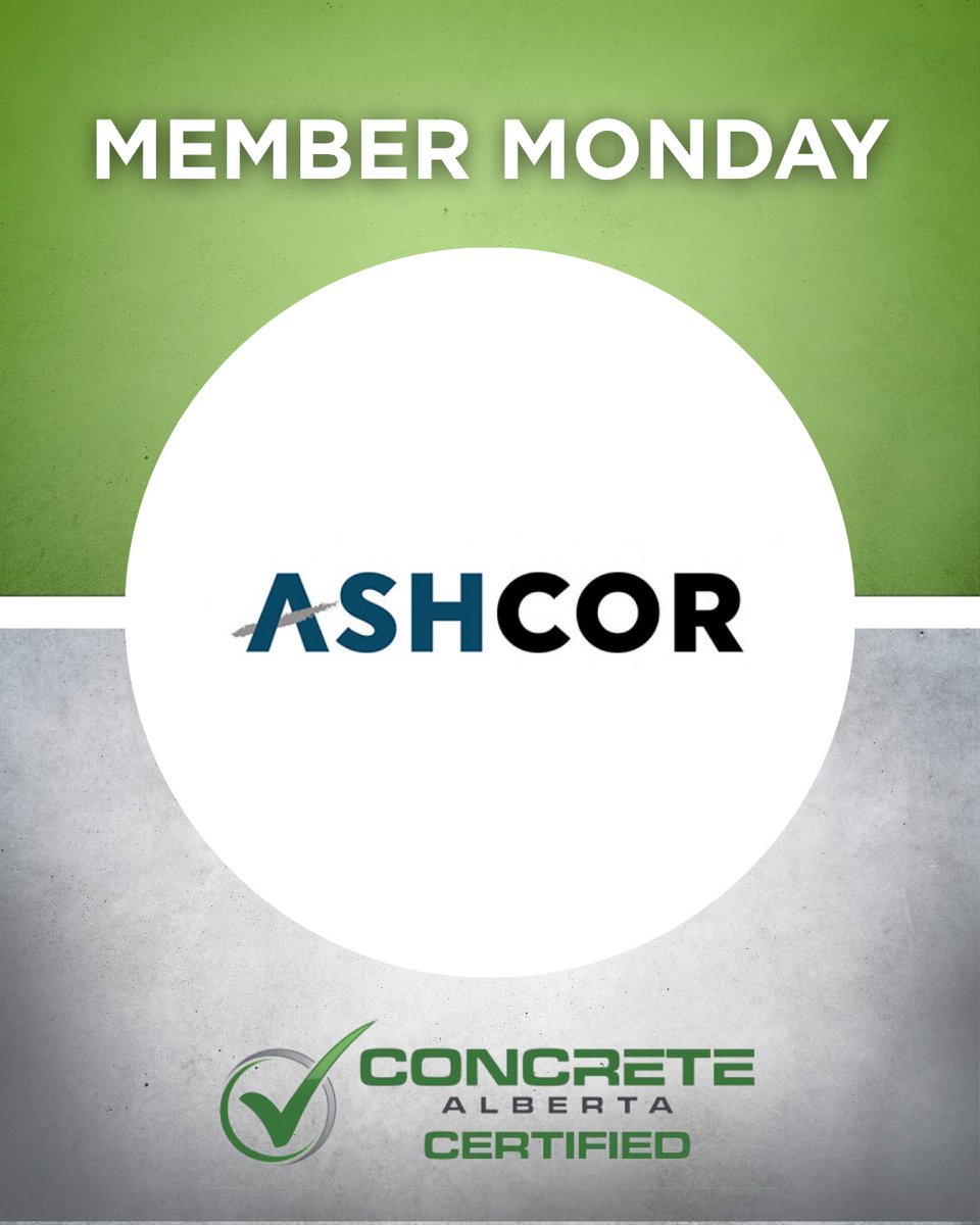 concretealberta's tweet photo. MemberMonday | Ashcor
Ashcor, an ATCO company, provides supplementary cementitious materials for the concrete industry. Through innovative ash recovery and processing, Ashcor supports stronger, more sustainable construction across Western Canada.
#ConcreteAlberta #Sustainability https://t.co/ZEFJew21HY