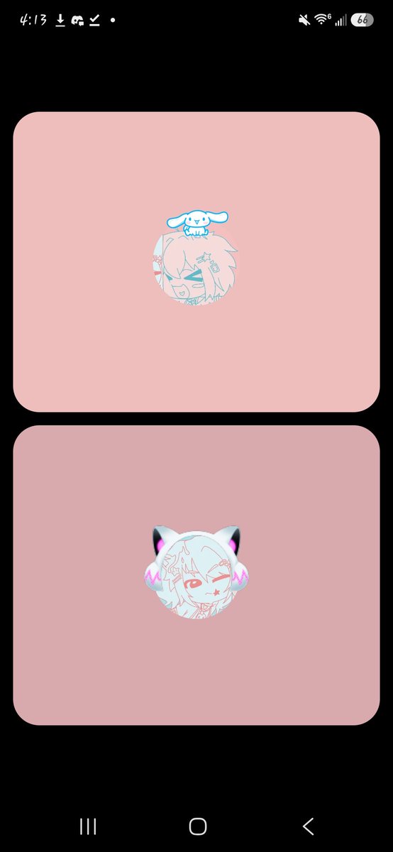 Sug3rynyan's tweet photo. We got art!! A close friend on discord drew birthday art for @Sh4dowLark !!!  (Wrre using each other as lock screens)
Happy early birthday to him 💙💙💙💙

#pngtuber #vtuber #live2d #VTIDE https://t.co/zRmykOg9di
