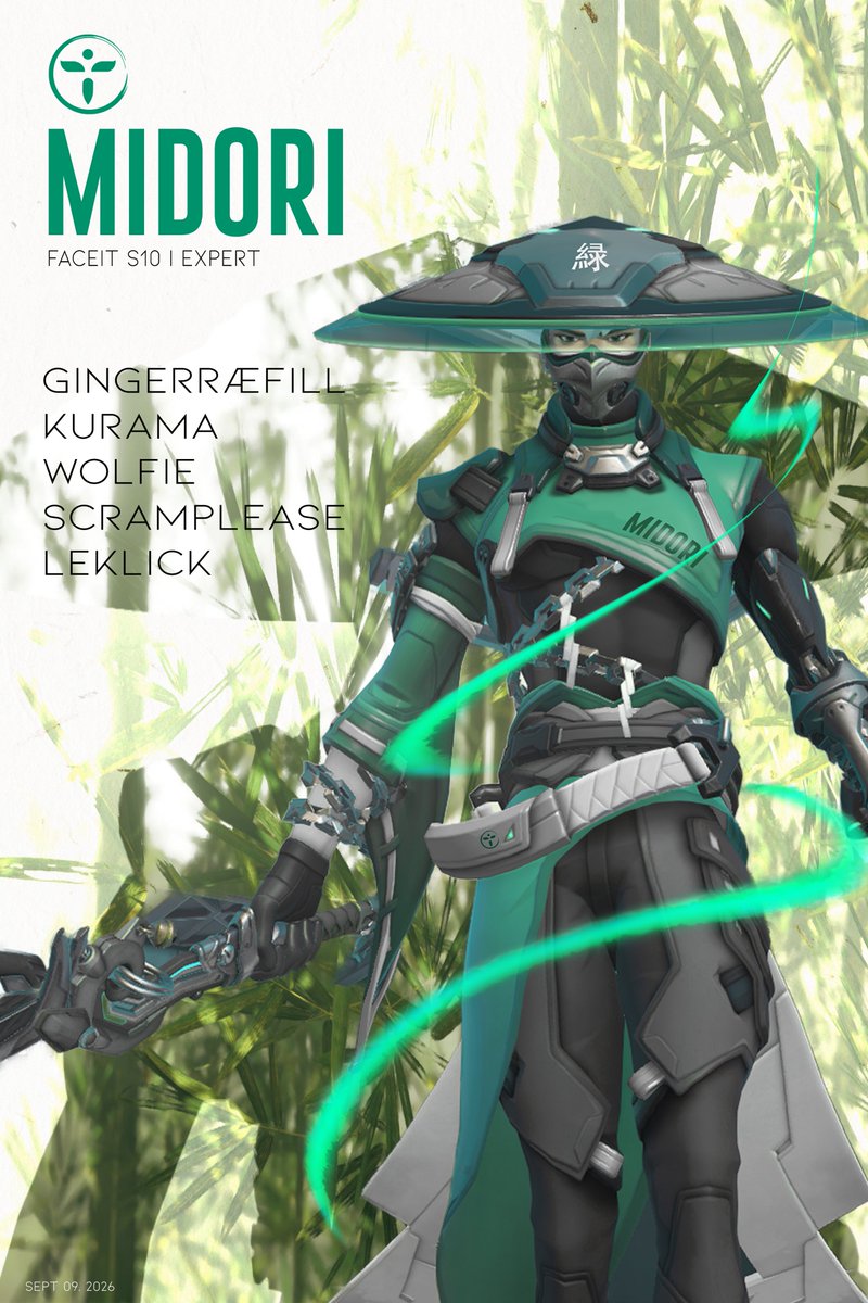 ShikigamiGGs's tweet photo. They're back. New team, same passion💪

Making the grass greener on this side, welcome back Midori 🍃

🛡️ @GingerRaefill
⚔️ @OWKurama
⚔️@W2lfie
🩹@scramplease
🩹 @leklickOW

🧠 @AL3XandEgg
🧠 @CoachMetal
📊 @me7onyy
🎯 @Nostalgia_FPS
📋 @VaultiCasts 

#GreenonTop | #FACEITLEAGUE https://t.co/EpDiEdvhbG