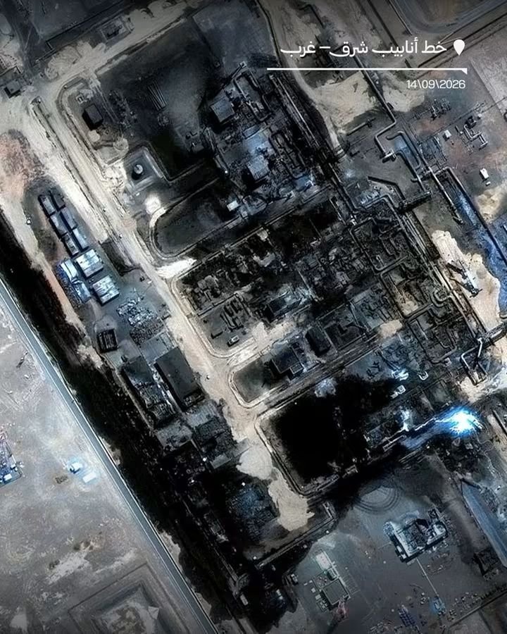 HiddenOsint's tweet photo. 🚨 صور الأقمار الصناعية تكشف حجم الضربة… هل دخل النفط السعودي أخطر مرحلة منذ بداية الحرب؟

🛰️ بحسب تقرير نشرته الغارديان بمساهمة من رويترز وأسوشيتد برس، أظهرت صور أقمار صناعية أضرارًا كبيرة في محطة ضخ على خط الأنابيب السعودي شرق–غرب بعد هجوم بالطائرات المسيّرة.

⚠️ أهمية الخبر لا تتعلق بمنشأة نفطية فقط… بل بأحد أهم شرايين تصدير النفط السعودي.

📌 ما الذي حدث؟
▪️ الخط الممتد لنحو 1,200 كم يربط شرق السعودية بميناء ينبع على البحر الأحمر.
▪️ السعودية استخدمته خلال الأشهر الماضية لتحويل نحو 4 ملايين برميل يوميًا بعيدًا عن مضيق هرمز.
▪️ هذا يعادل تقريبًا 4% من الإمدادات العالمية.

🔥 المشكلة الآن:
مع توقف الخط، باتت مخزونات ينبع تكفي – وفق المصادر – فقط لمدة 5 إلى 7 أيام للحفاظ على الصادرات بالمستوى الحالي.

⏳ وإذا لم يُستأنف الضخ سريعًا؟
فإن السوق قد يواجه نقصًا فعليًا جديدًا في الإمدادات، في وقت يعاني فيه أصلًا من اضطرابات ممتدة في الخليج والبحر الأحمر.

📈 ولهذا ارتفع خام برنت بأكثر من 3.4% ليصل إلى 108 دولارات للبرميل، بينما واصلت أسعار المنتجات المكررة الصعود، وسجل الديزل في الولايات المتحدة مستوى قياسيًا تجاوز 6 دولارات للغالون.

🌍 لماذا هذا التطور خطير؟
لأن خط شرق–غرب كان يمثل بالنسبة للسعودية صمام الأمان بعد تعطل المرور الطبيعي عبر مضيق هرمز.
واليوم، إذا تعطل هذا الصمام أيضًا، فإن الرياض تصبح أمام معادلة شديدة الحساسية:
 هرمز تحت الضغط شرقًا ← وخط التصدير البديل متضرر ← والبحر الأحمر نفسه يعيش توترًا متزايدًا.

⚔️ ويأتي ذلك في وقت:
▪️ تواصل فيه قوات صنعاء استهداف البنية النفطية والشحن السعودي.
▪️ وتوسع سيطرتها قرب باب المندب.
▪️ بينما تتراجع فرص الاختراق الدبلوماسي بعد تأجيل الاجتماع الإقليمي الذي كان مقررًا بشأن ترتيبات الملاحة في هرمز.

🧠 القراءة الأهم:
ما جرى ليس مجرد هجوم على محطة ضخ… بل ضربة موجهة إلى البديل السعودي عن هرمز.
وهذا ما يجعل الهجوم أخطر من استهداف منشأة منفردة؛ لأنه يضغط على مرونة التصدير نفسها، لا على الإنتاج فقط.

🔻 الخلاصة:
إذا طال توقف خط شرق–غرب، فإن القضية لن تبقى أزمة.
سعودية فقط، بل قد تتحول إلى مشكلة طاقة عالمية تمس:
🛢️ الإمدادات
⛽ الوقود
📦 كلفة النقل
📈 التضخم
🌍 واستقرار الأسواق العالمية

والسؤال الأخطر الآن:
 إذا تعطل هرمز، وتضرر خط شرق–غرب، وازداد الضغط في البحر الأحمر… فأي منفذ يبقى أمام النفط السعودي؟

#السعودية #النفط_السعودي #أرامكو #خط_الشرق_الغرب #ينبع #مضيق_هرمز #باب_المندب #البحر_الأحمر #أسعار_النفط #أمن_الطاقة #صادرات_النفط #الحوثيون #اليمن #الشرق_الأوسط #التضخم #الشحن_البحري #الاقتصاد_العالمي #رويترز #أسوشيتد_برس #الغارديان #HiddenOsint
