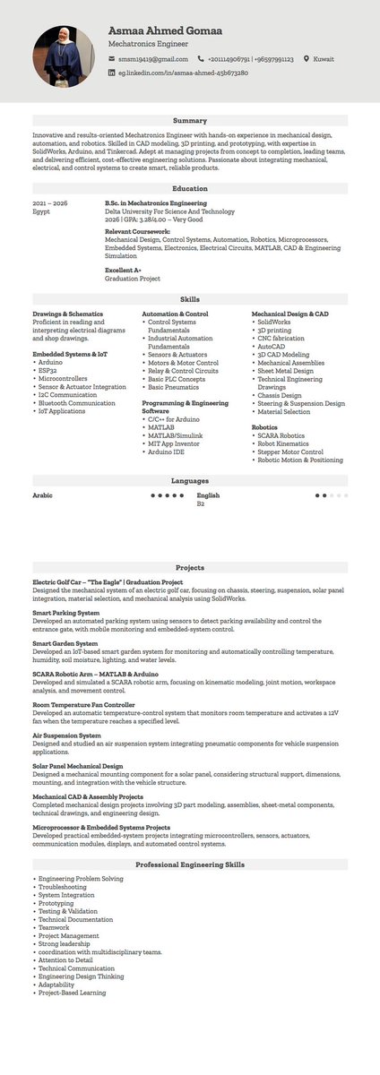 ii7_asm's tweet photo. MECHATRONICS ENGINEER | FRESH GRADUATE | MECHANICAL DESIGN &amp; AUTOMATION https://t.co/NXNe4F8kFB