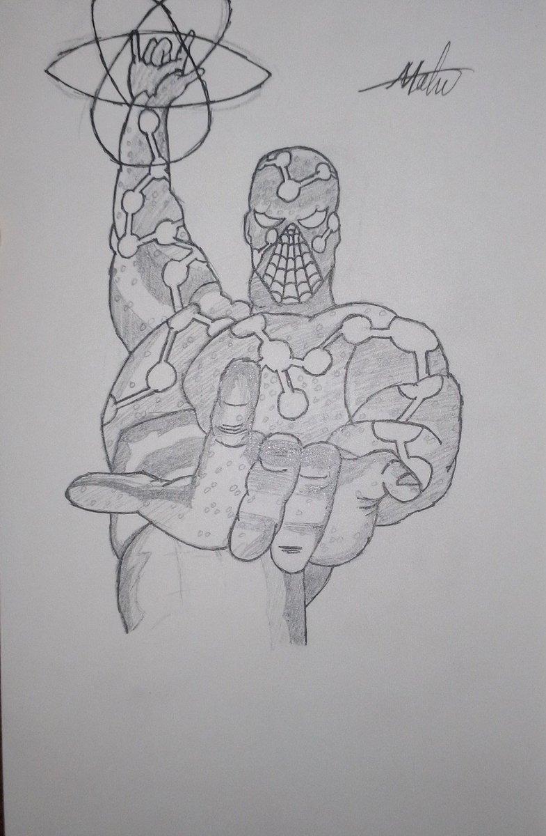 Maha____014's tweet photo. Day 4 of drawing 100 variants of spider-man 

Day 4-cosmic spiderman
#spiderman
#comics
#mcu
#marvel https://t.co/Dmp0Cdkhb1