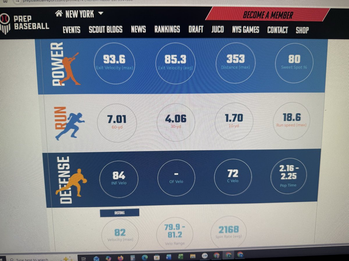 Korbin__Russo's tweet photo. Had a very productive pbr scout day with @315GhostNY this Saturday, where I improved every single one of my metrics. I then headed down to Staten Island to throw in an 18u playoff game with @PRD_Scouting against a top team in the country.

Old Metrics - New metrics

60 yard: 7:47 - 7.01
Infield velo: 81mph - 84mph
Exit velocity: 90.3mph - 93.6mph
Pitching velo: 80.3mph - 82.0mph

@AJPabst01 @peter_pena13 @DStoianovich @CoachBJackson31 @CoachValin @robbie_spagnola @TK_Kiernan @CoachPaulLudden  @jackson_root__  @CoachMendez14  @CoachManny45  @CoachPrze