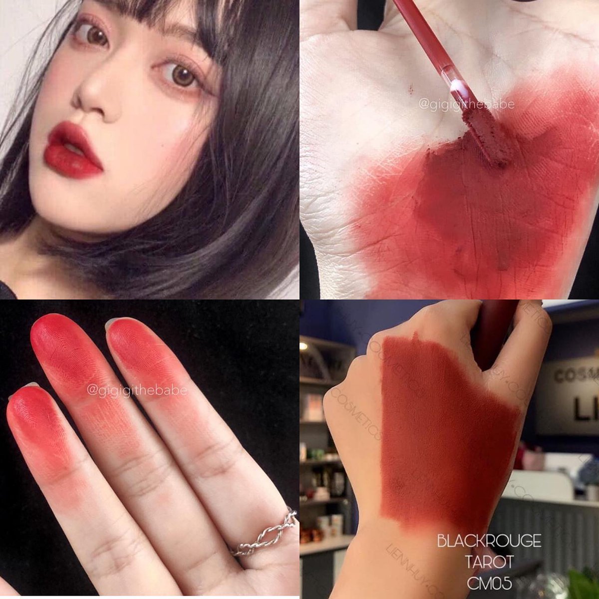 Kayane15's tweet photo. Black Rouge Cream Matt Rouge CM05 Delta – đỏ nâu trung tính thời thượng, dễ dùng, tôn da. Chất son kem xốp mịn, bám màu ổn, ít lem. Giá 180. 000đ. https://t.co/d4ME9WZcTZ