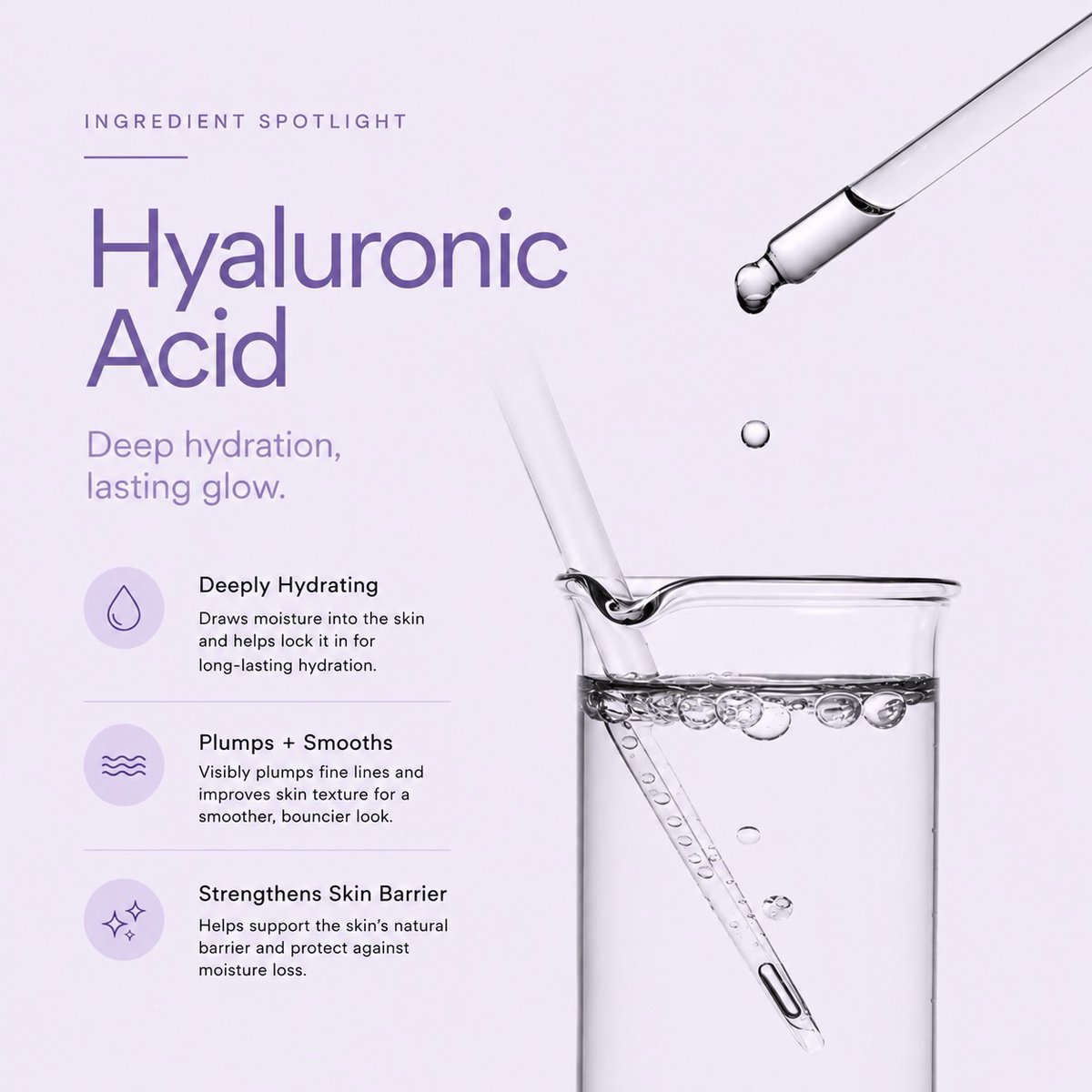 Rhuana_Freitas's tweet photo. Ingredient Spotlight: Hyaluronic Acid

Hydration is the foundation of healthy-looking skin. Hyaluronic Acid deeply hydrates, smooths, plumps, and supports the skin barrier. Create a trusted skincare formula with Cre8or. https://t.co/SJboj9Lsuj