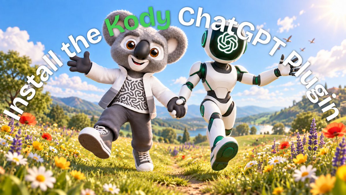 You can now much more easily add @kodykoala to your @ChatGPT account (works on Web, mobile, and desktop). Huzzah!