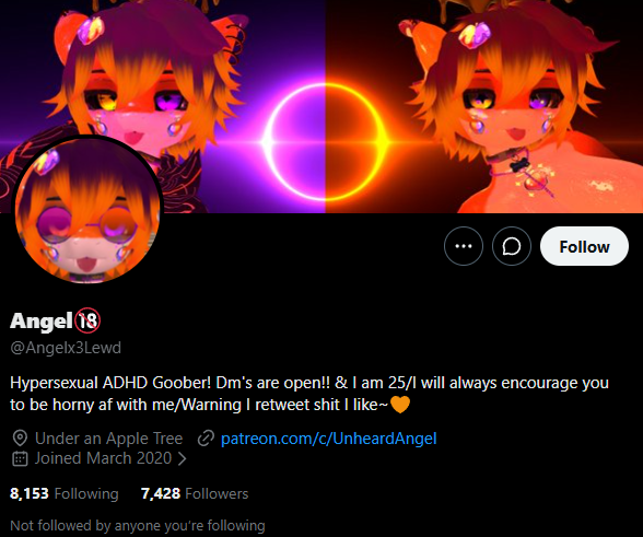 VRChatNet's tweet photo. 🧵

Angel Duarte better known as UnheardAngel or Angelx3Lewd is a VRChat NSFW content creator, For the past couple months i've been collecting evidence on angel regarding their p3dophilic actions.

#fursuit #furry #furryfandom #furryartist #vrchat #vrchatfurry #vrchatnsfw https://t.co/MrHeSM0W6W