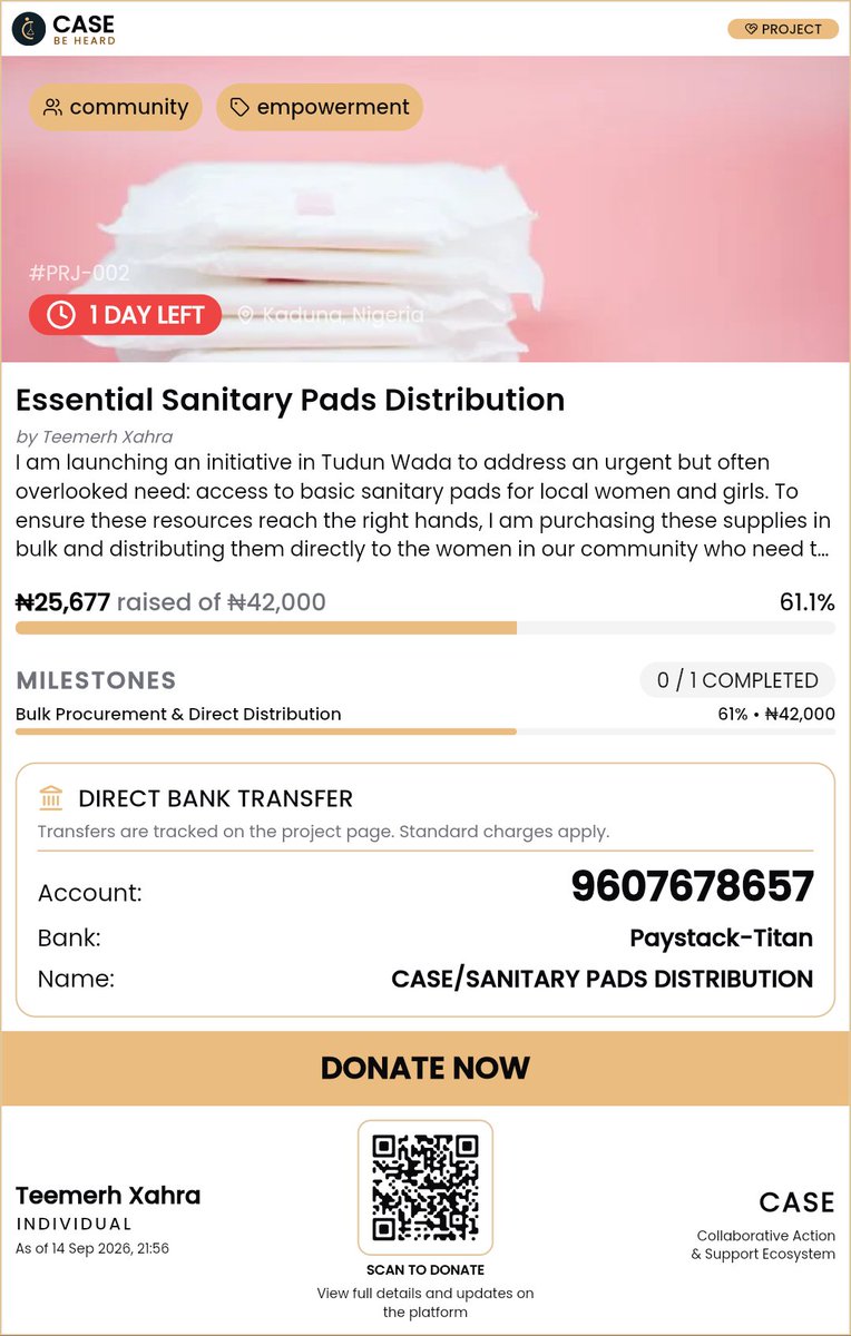 casebeheard's tweet photo. Want to support community projects in Nigeria but hesitate because you cannot verify how your money is spent?

This lack of trust blocks practical change. To solve this, we built CASE: a zero-fee platform designed to enforce complete financial accountability with public tracking. https://t.co/S4XQl7hcXP