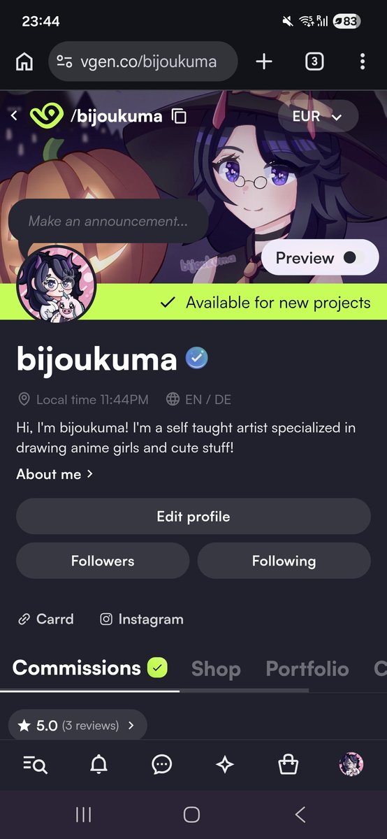 bijoukuma's tweet photo. Yippeeee I'm finally verified on VGen!
https://t.co/Yl9qoKarmj https://t.co/9tkUffvAaN