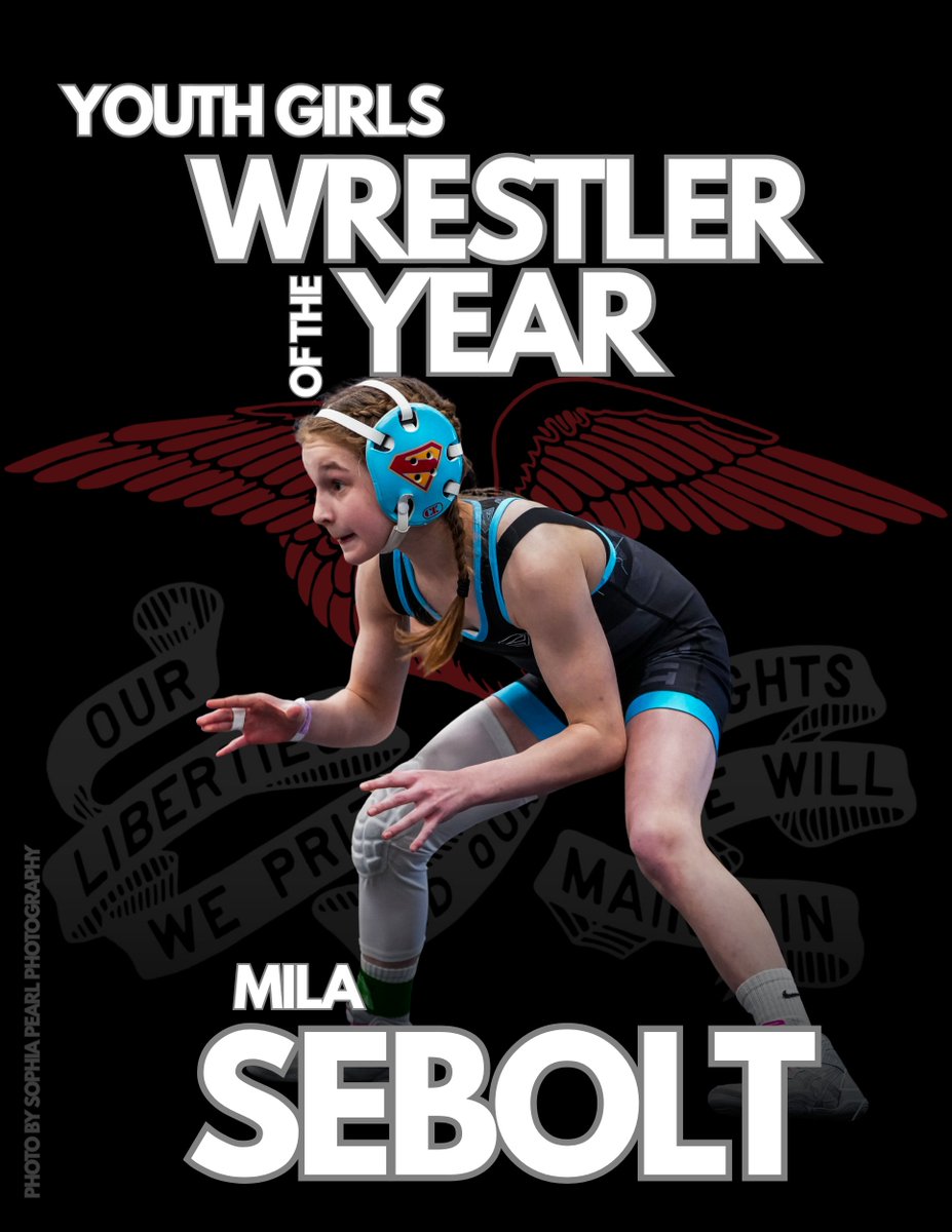 IowaUSAW's tweet photo. 🥇 Iowa’s Youth Girls Wrestler of the Year — Mila Sebolt! 💪🤼‍♀️ #IowaWrestling #GirlsWrestling #WrestlerOfTheYear #MilaSebolt https://t.co/KGhqnvGWlz