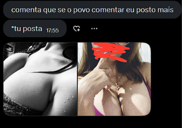 exibirrr's tweet photo. Mais uma dessa loirinha peituda que o namorado adora exibir pra gente. E ele ainda disse que se vocês comentarem o que vão fazer com essa safada, ele vai mandar mais nudes dela pra gente. https://t.co/FG9OJsXrFe