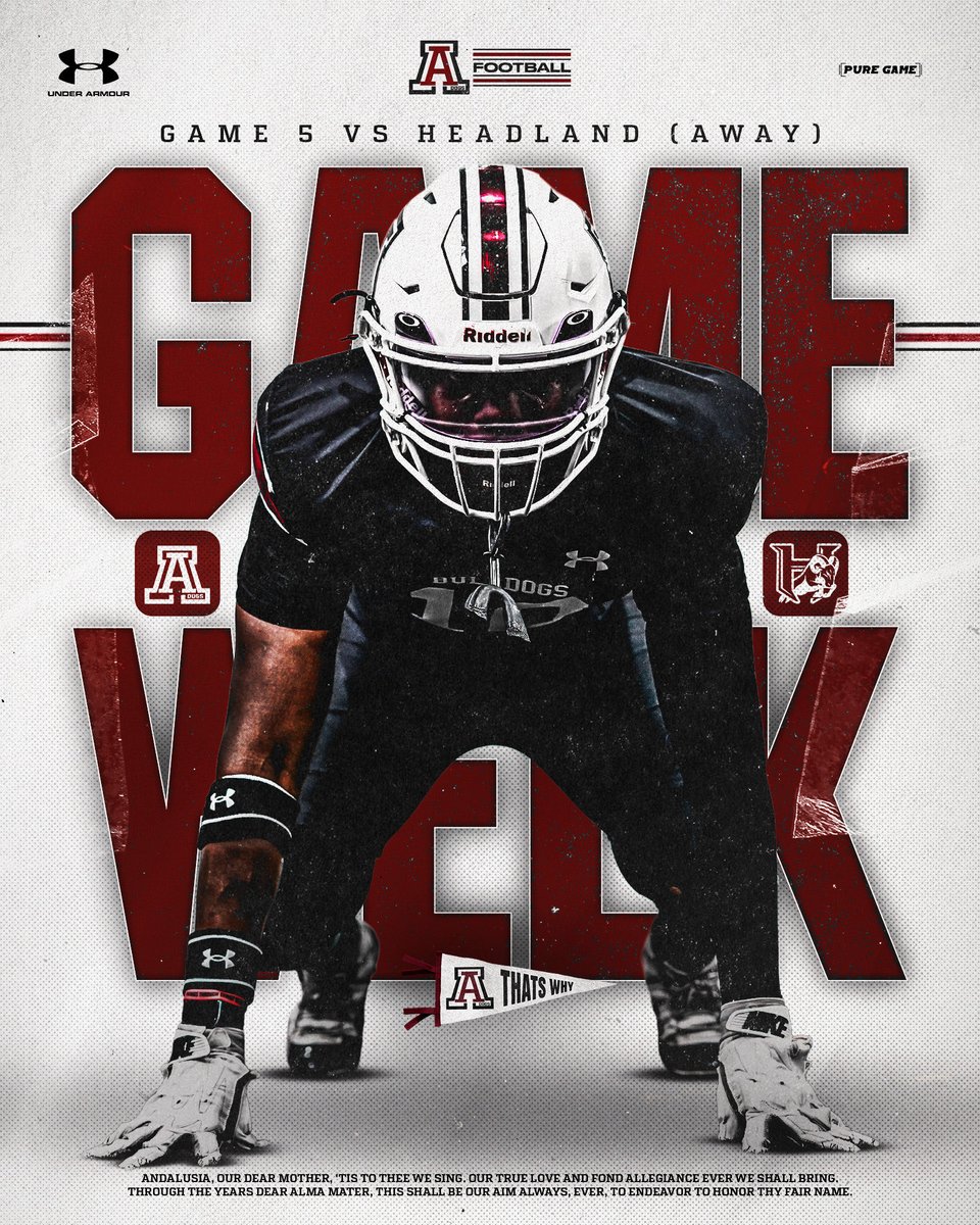 AndyBulldogsFB's tweet photo. Game 🖐️ @ Headland‼️ See Ya There‼️ #ThatsWhy https://t.co/TwDvGMPrPZ