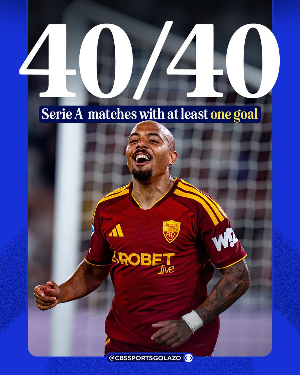CBSSportsGolazo's tweet photo. Serie A is the only top five league yet to have a 0-0 this season 😮‍💨

Pure entertainment 🍿 https://t.co/qcZdy1ratC